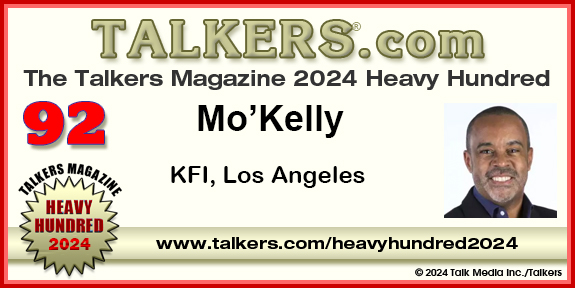 Mo’Kelly Lands on Talkers ‘Top Heavy Hundred’ Talk Show Hosts in America at #92! (LIST)